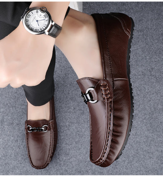 Zapatos Casuales de Cuero con Suela Flexible y Transpirables para Hombre - Image 8