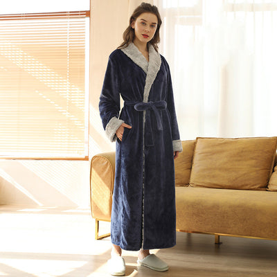 Pijama de Franela Acolchada para Parejas - Diseño Piña Moderno - Image 8