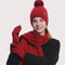 Set de Protección Invernal para Equitación: Gorro, Bufanda y Guantes Tejidos