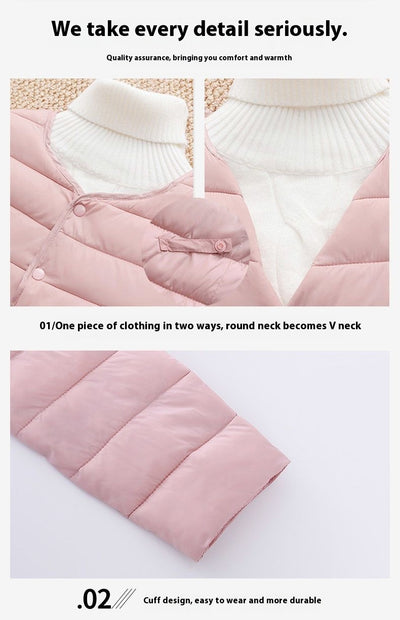 Chaqueta Corta Acolchada de Algodón para Mujer - Ligera y Cálida - Image 23