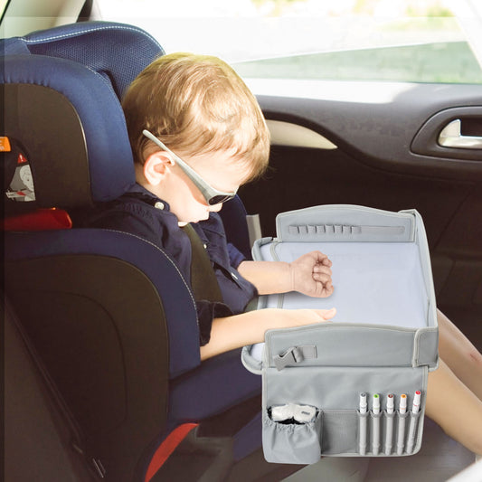 Tablero de Dibujo Portátil para Niños - Bandeja Viajera con Almacenamiento