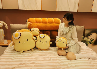Almohada Peluche Pan Tostado - Cojín Gigante Suave para Dormir - Image 6