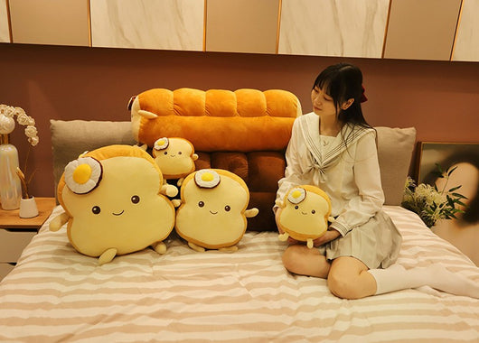 Almohada Peluche Pan Tostado - Cojín Gigante Suave para Dormir - Image 6