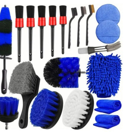Kit de Limpieza para Auto con Taladro Eléctrico y Cepillos Rotatorios