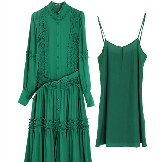 Vestido Camisa Elegante de Manga Larga para Mujer - Image 2