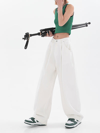 Pantalón Recto Cintura Alta Diseño Minimalista Tendencia Street Style - Image 22