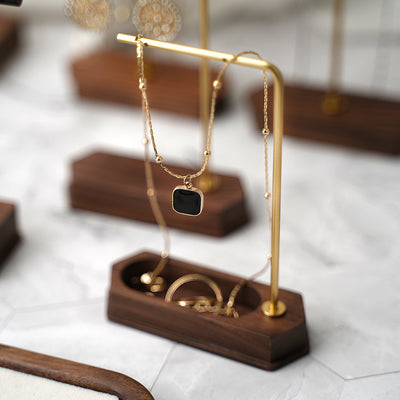 Organizador de Joyas en Madera y Cobre - Exhibidor de Collares y Aretes - Image 4