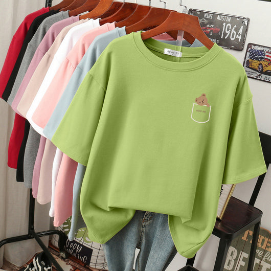 Blusa Cómoda de Algodón Puro para Mujer - Talla Grande - Image 29