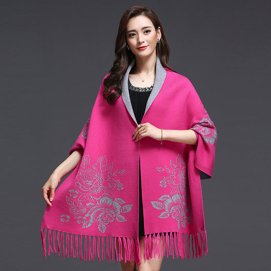 Cardigan Tejido Holgado con Borlas y Forro Grueso de Cachemira - Image 10