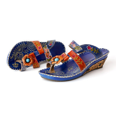 Sandalias Étnicas para Mujer con Tacón Medio Ligero - Image 28