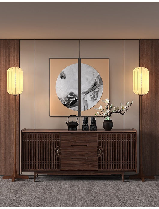 Lámpara de Piso Estilo Chino para Sala de Té Zen - Image 13