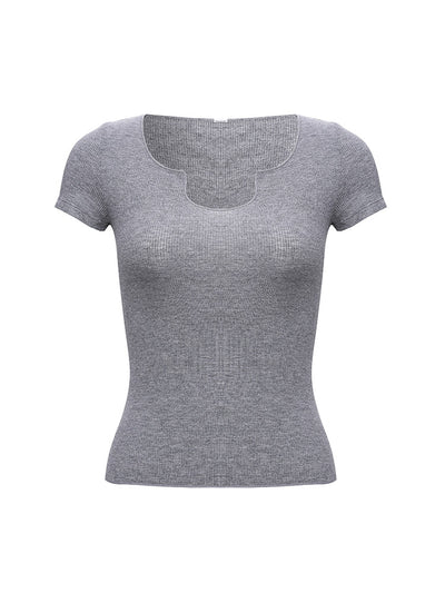 Blusa Deportiva Slim Fit de Manga Corta para Yoga y Tiempo Libre - Image 13