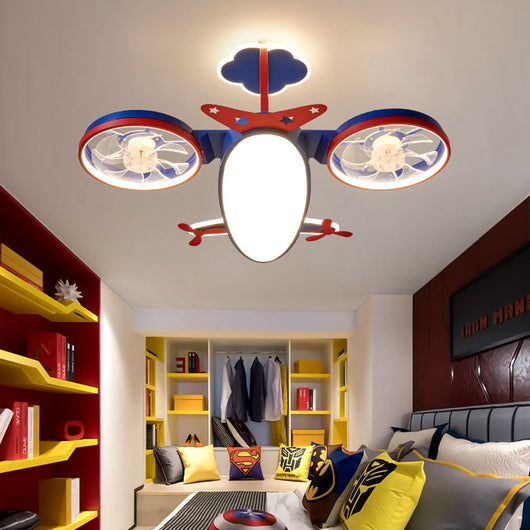 Lámpara Ventilador Infantil con Diseño de Avión - Image 10