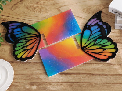Molde de Silicona Estantería Mariposa en Resina - Bandeja Decorativa para Libros y Escrituras - Image 13