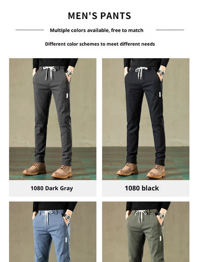 Pantalones Deportivos Rectos Elásticos para Hombre - Image 39