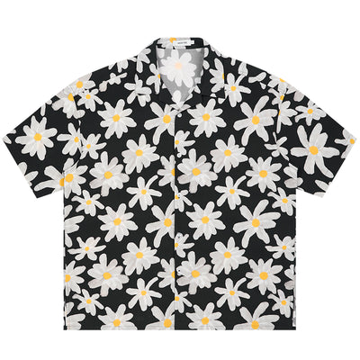 Camisa Vestido Floral Blanco con Botones - Image 4