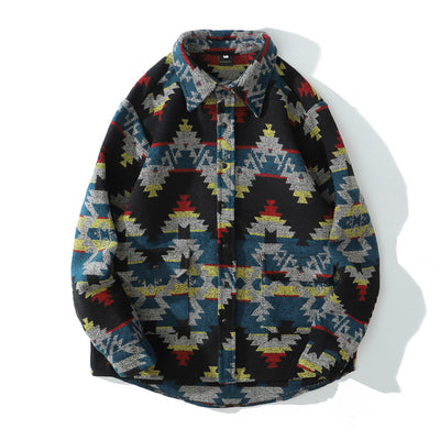 Camisa Acolchada Étnica en Lana - Image 13