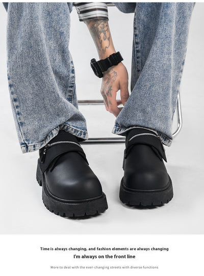 Zapatos Casuales de Plataforma en Cuero para Hombre - Image 9