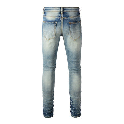 Jeans Rotos con Parches de Color Estilo Retro - Image 16