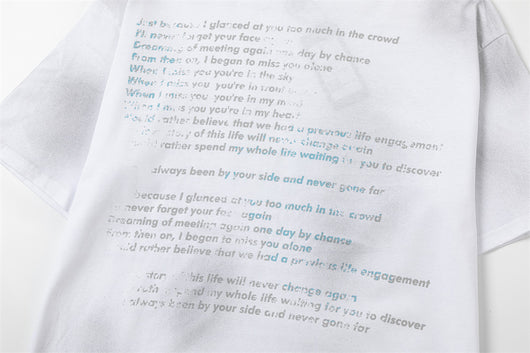 Camiseta de Algodón con Estampado de Letras para Hombre - Image 20