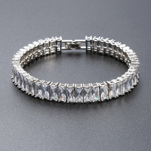 Pulsera de Latón Cuadrada con Zirconia Micropavé - Image 9