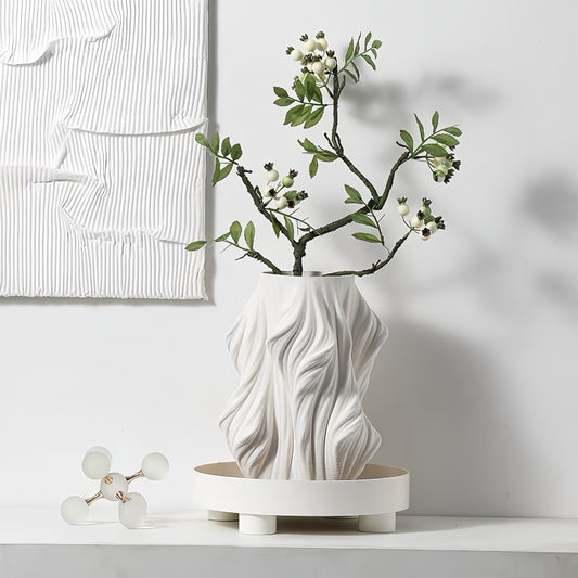 Jarrón Decorativo de Resina con Formas Geométricas Modernas - Image 2