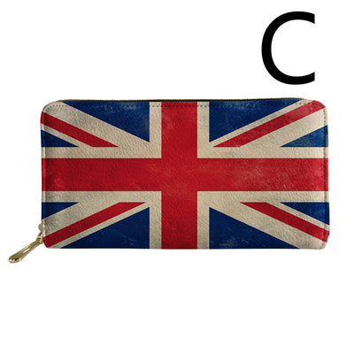 Billetera con Patrón Banderines Vintage Estilo Americano - Image 5
