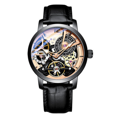 Reloj Automático Mecánico para Hombre con Esfera Transparente y Resistencia al Agua - Image 15