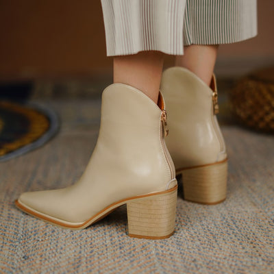 Botas Bajas para Mujer con Tacón Grueso - Image 9