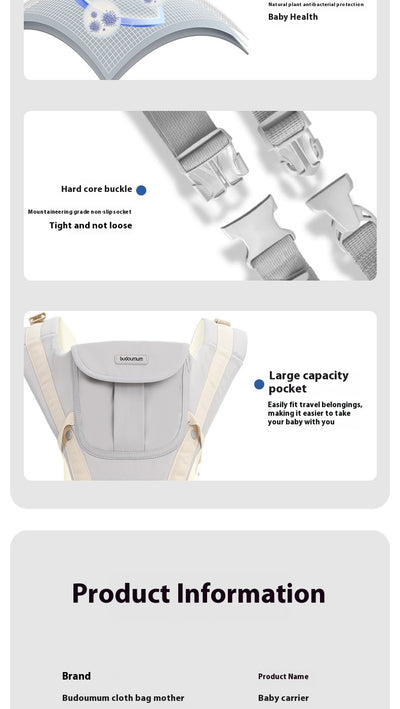 Taburete de Cadera para Bebé Respirable Multifuncional Cuatro Estaciones - Image 17