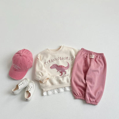Sudadera Infantil con Dinosaurio de Dibujos Animados Coreano - Image 24