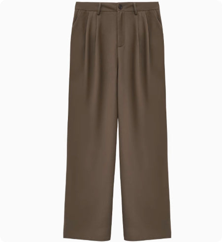 Pantalones Casuales Otoñales para Mujer con Corte Holgado y Caída Elegante - Image 10