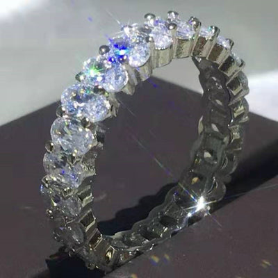 Anillo de Diamante Cuadrado con Zirconia para Mujer - Diseño Corazón Melocotón - Image 8