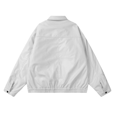 Chaqueta de Cuero Americana para Motociclista - Image 3