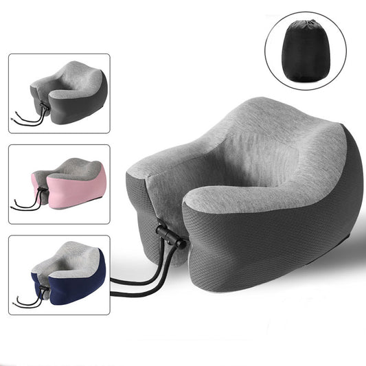 Almohada en U de Espuma Viscoelástica de Rebote Lento para Descanso en la Oficina