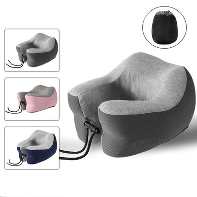 Almohada en U de Espuma Viscoelástica de Rebote Lento para Descanso en la Oficina