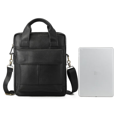 Maletín Vertical Retro para Hombre - Bolsa de Negocios Clásica - Image 2