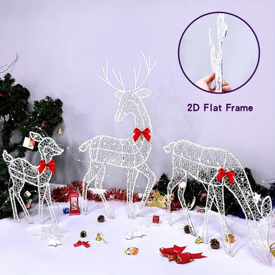 Set de 3 Ciervos Luminosos para Decoración Exterior - Image 11