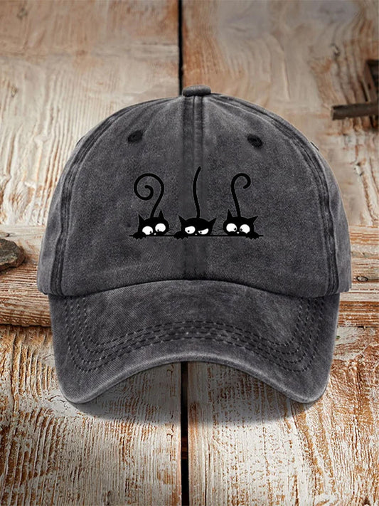 Gorra de Algodón Estampada Efecto Vintage Desgastado para Hombre - Image 2