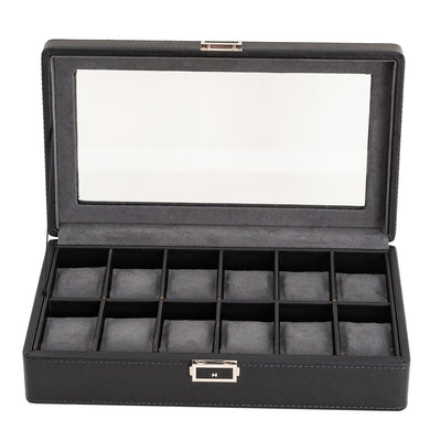 Caja de Almacenamiento para Relojes de Lujo con Patrón de Lichi - 3, 6 o 12 Compartimentos - Image 22
