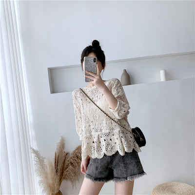 Suéter Calado Elegante con Diseño Hueco - Blusa Pullover Moderna - Image 9