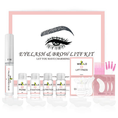 Kit Lifting de Pestañas y Cejas con Keratina - Rizador Profesional