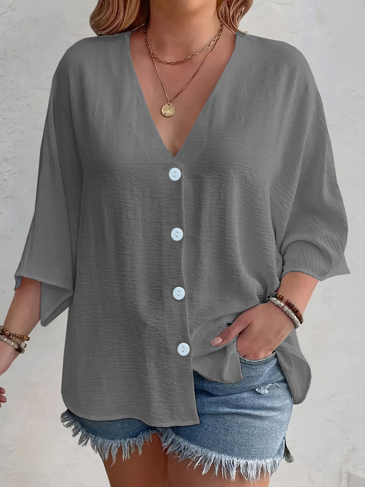 Cardigan de Botones Liso de Manga Larga para Mujer - Image 9