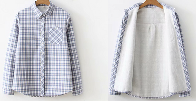 Camisa a Cuadros para Mujer en Algodón Puro - Ajuste Slim - Image 10