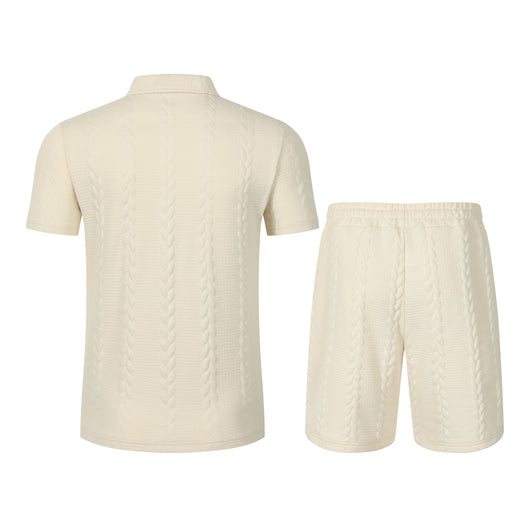 Conjunto Deportivo Masculino con Cuello de Solapa y Shorts - Image 20