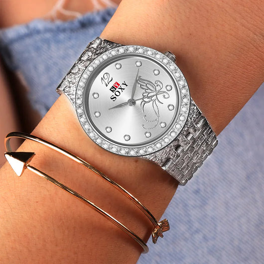 Reloj para Dama Casual con Diseño de Flores y Mariposas - Image 15