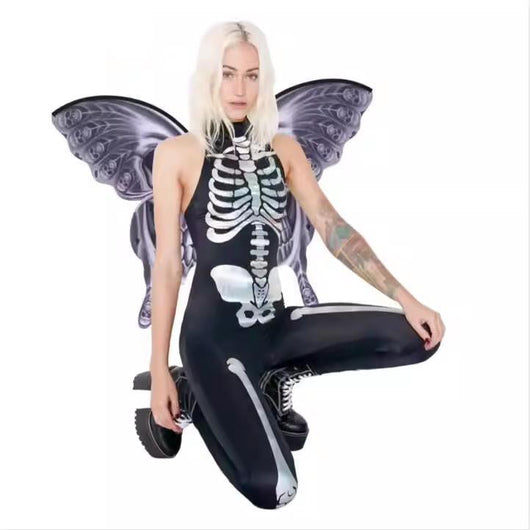 Alas de Mariposa Halloween con Calavera Fluida - Image 6