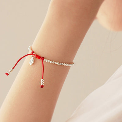 Pulsera de Plata Esterlina 925 con Cordón Rojo - Image 7