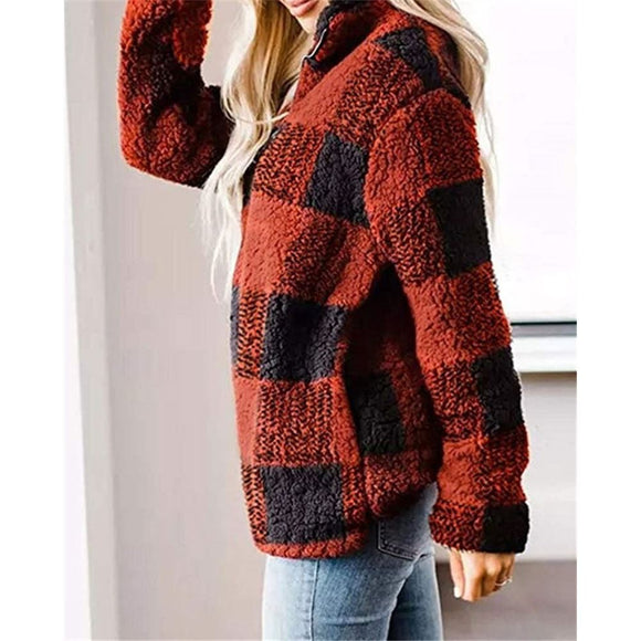 Suéter Cuello Alto de Felpa Premium