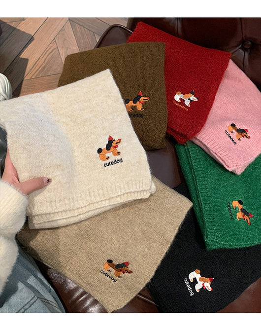 Bufanda Térmica Infantil con Bordado de Cachorro - Diseño Adorable para Otoño e Invierno - Image 18